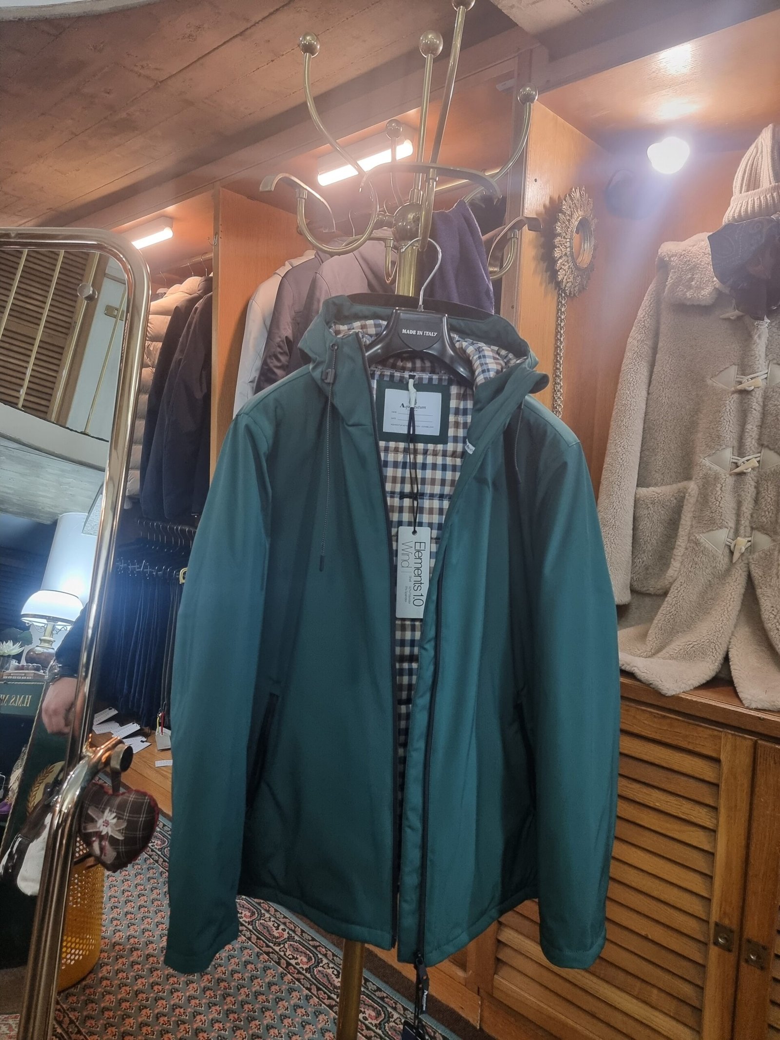 Giaccone Tecnico da Uomo con Cappuccio KP JK006 - Verde Inglese (Hunter Green) - Image 5