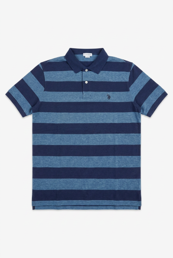 U.S. POLO ASSN. INDIGO STRIPED POLO Indigo