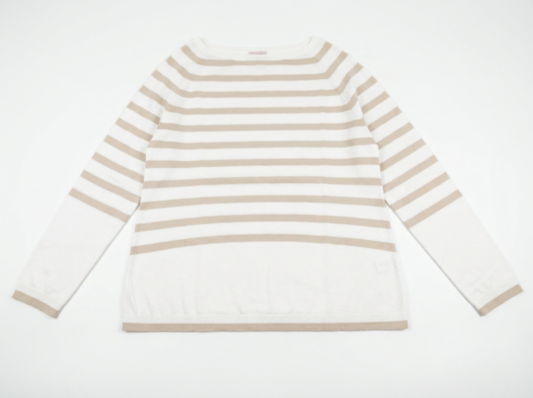 ROSSOPURO RE7922R White and Beige Stripes
